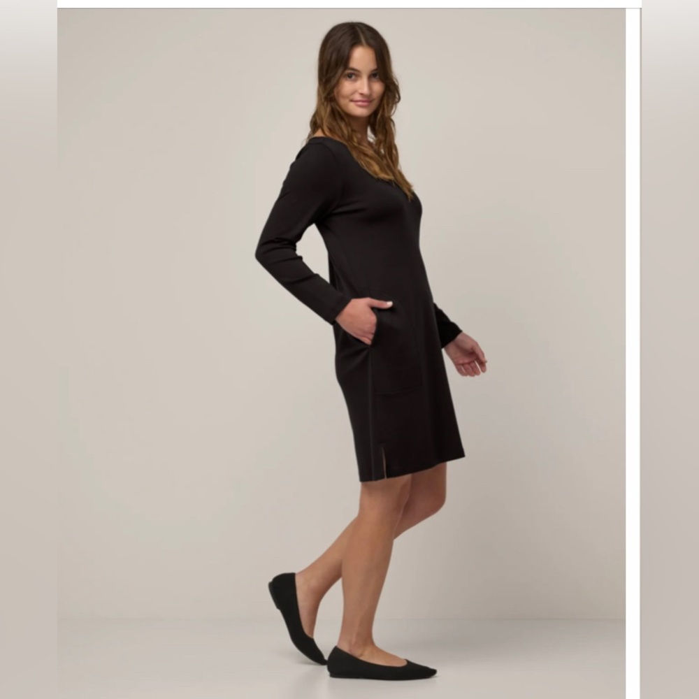 Wool& Margo shift dress - black, medium